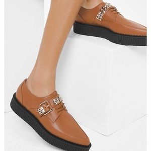 Velma Studded Calf Leather Creeper